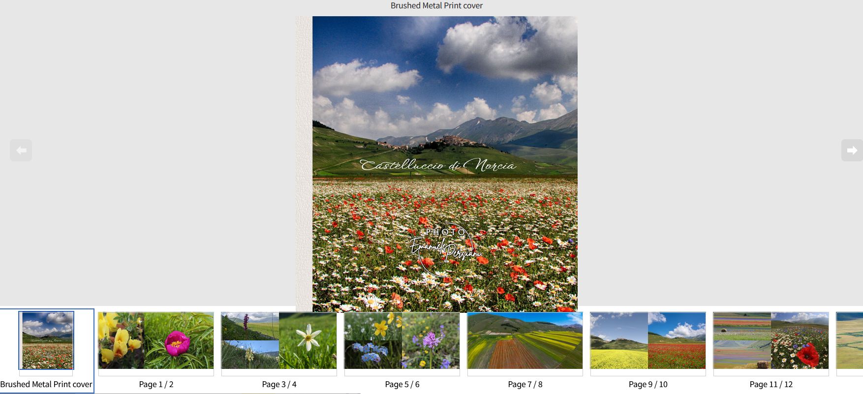 libro fotografico castelluccio di norcia